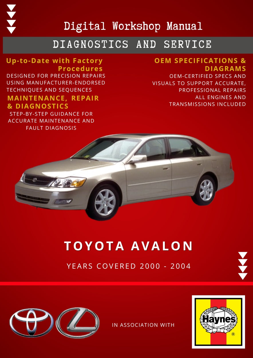 Toyota Avalon 2000 - 2004 Service and Repair Manual