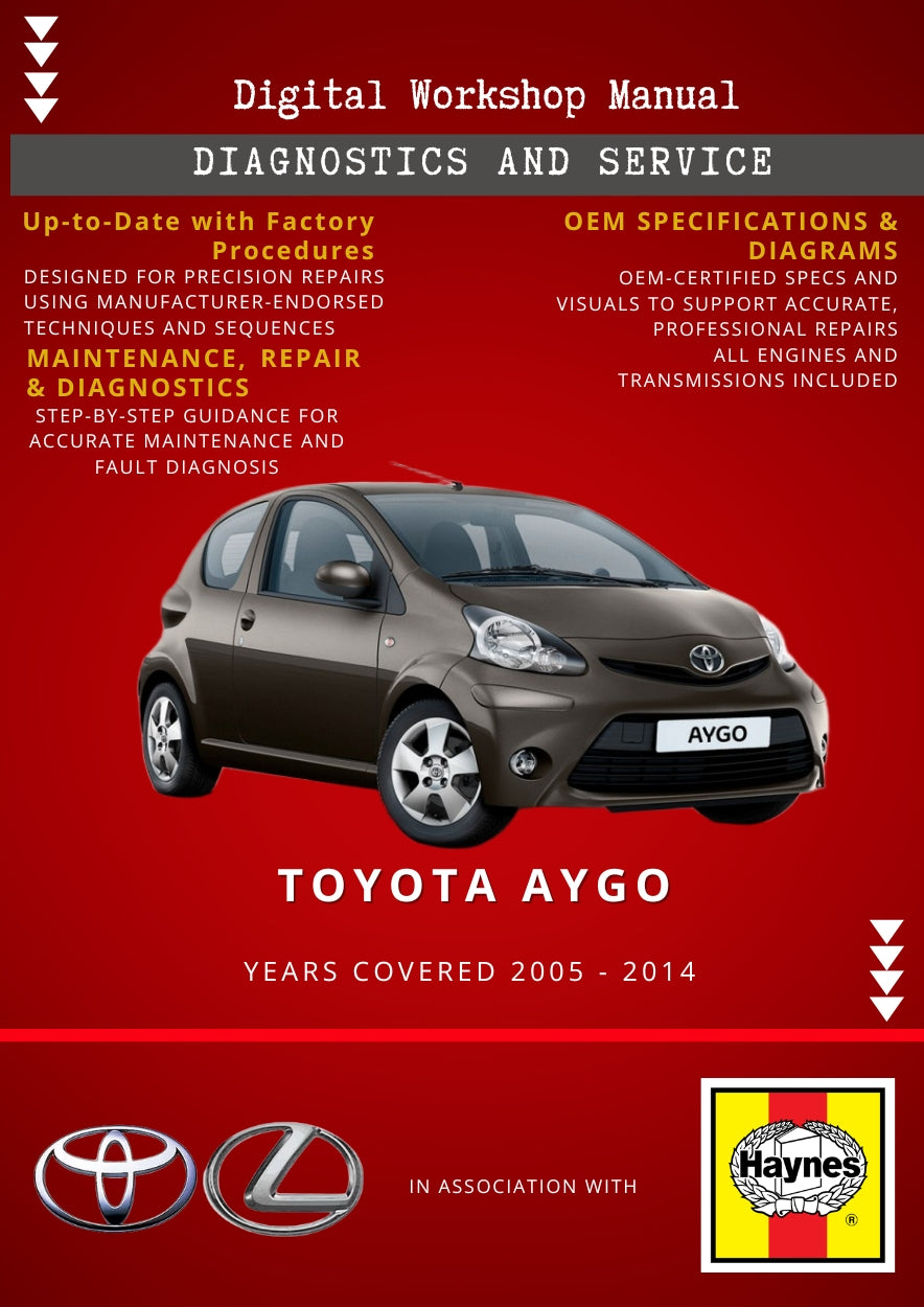 Toyota Aygo 2005 - 2014 Service and Repair Manual