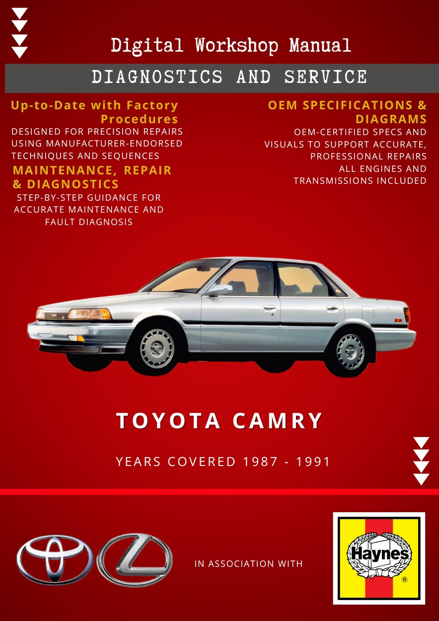 Toyota Camry 1987 - 1991 Service and Repair Manual