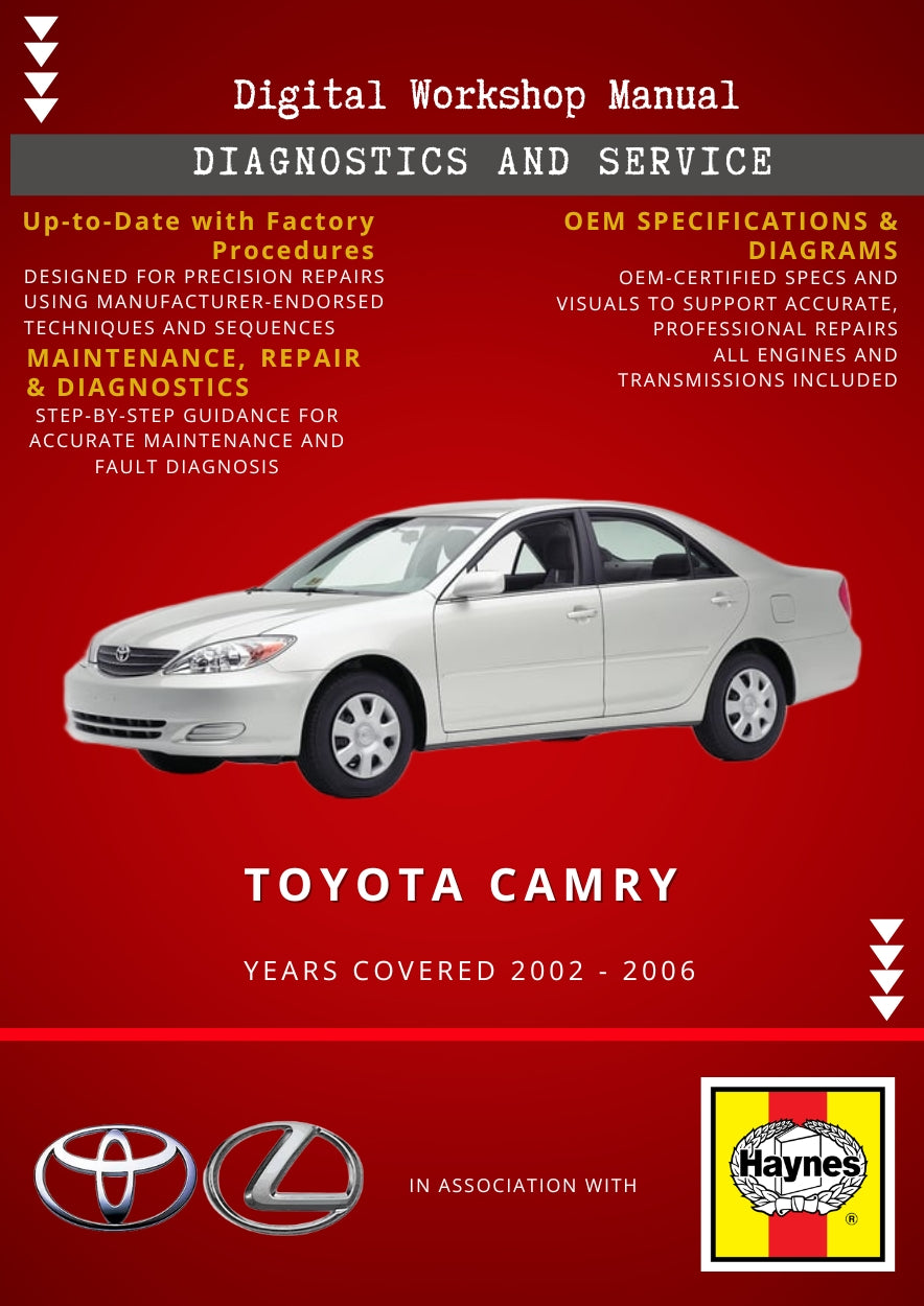 Toyota Camry 2002 - 2006 Service and Repair Manual