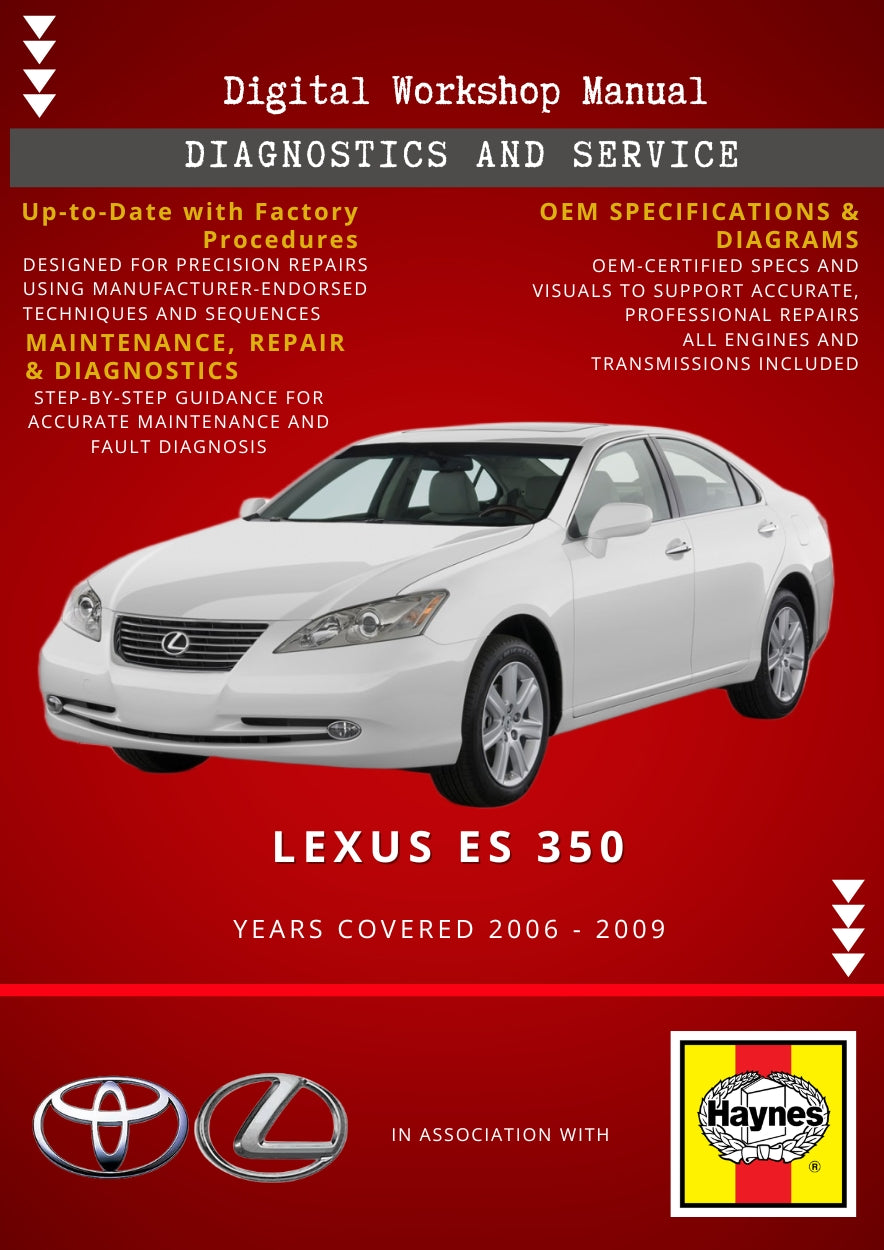 Lexus ES 350 2006 - 2009 Service and Repair Manual