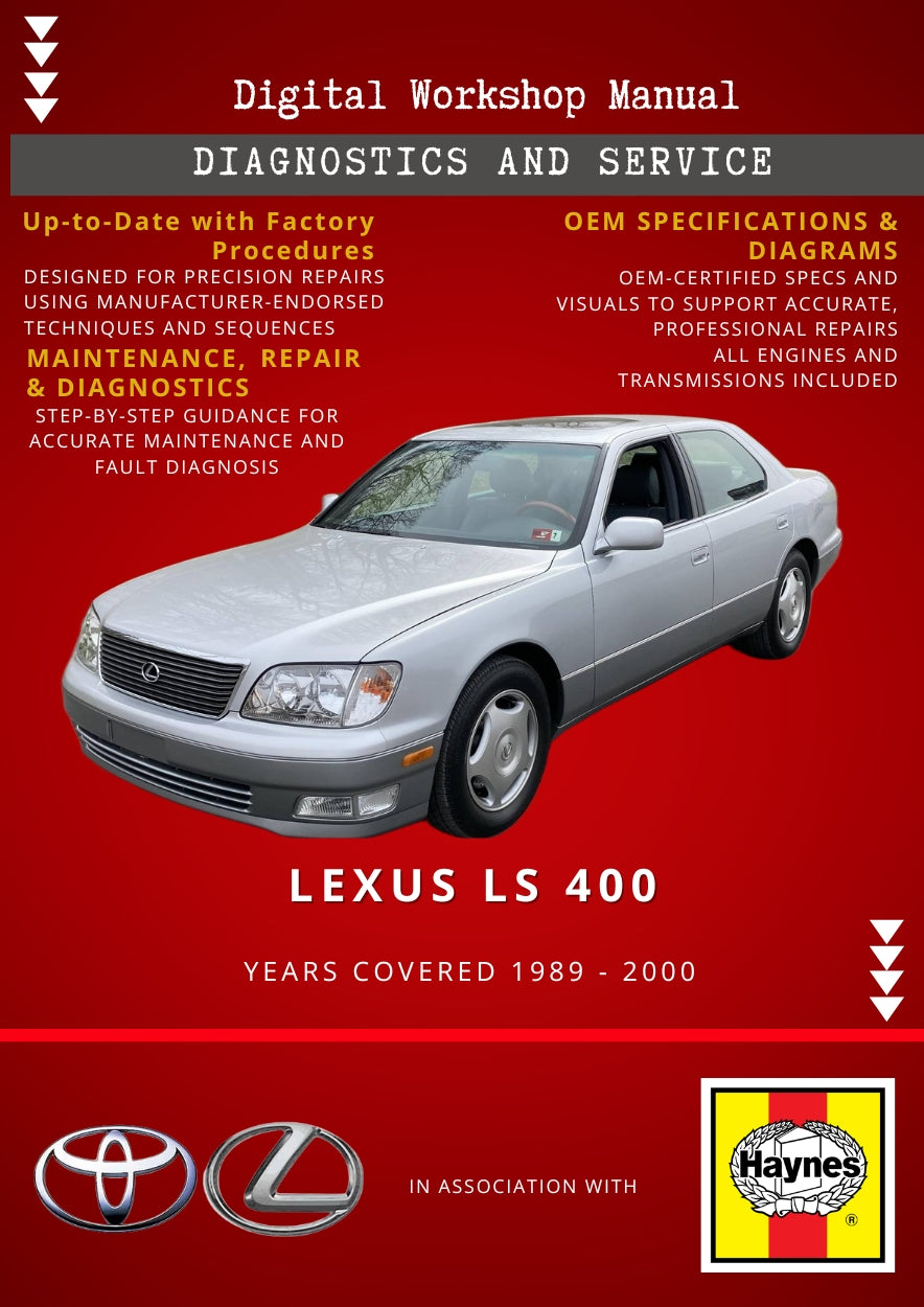 Lexus LS 400 1989 - 2000 Service and Repair Manual