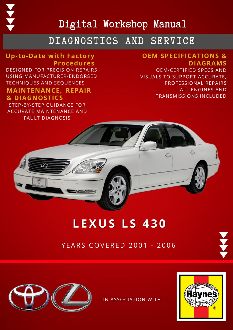 Lexus LS 430 2001 - 2006 Service and Repair Manual