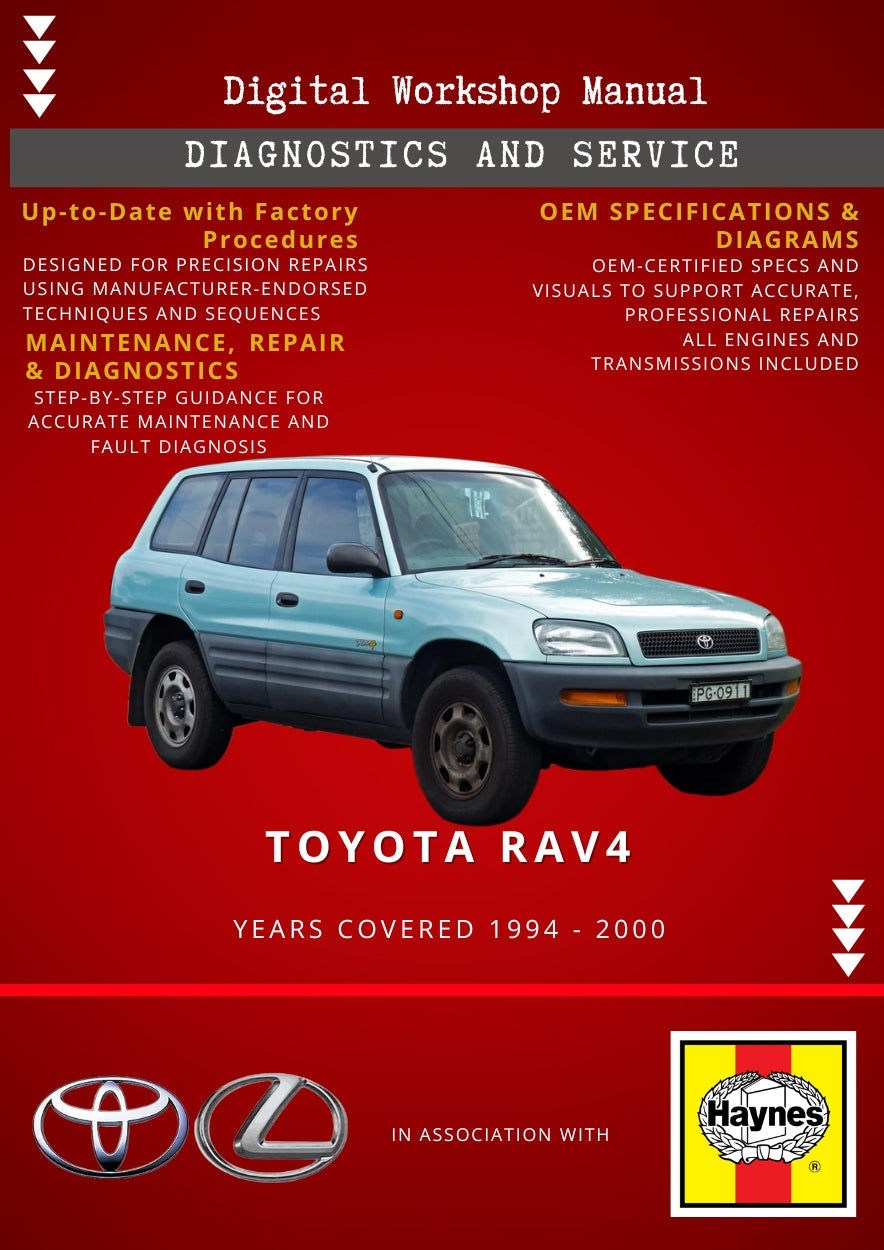 Toyota RAV4 1994 - 2000 Service and Repair Manual