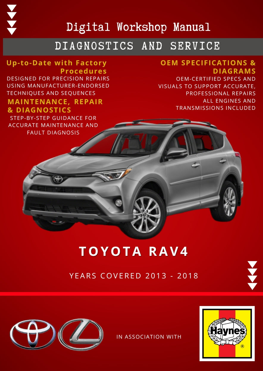 Toyota RAV4 2013 - 2018 Service and Repair Manual