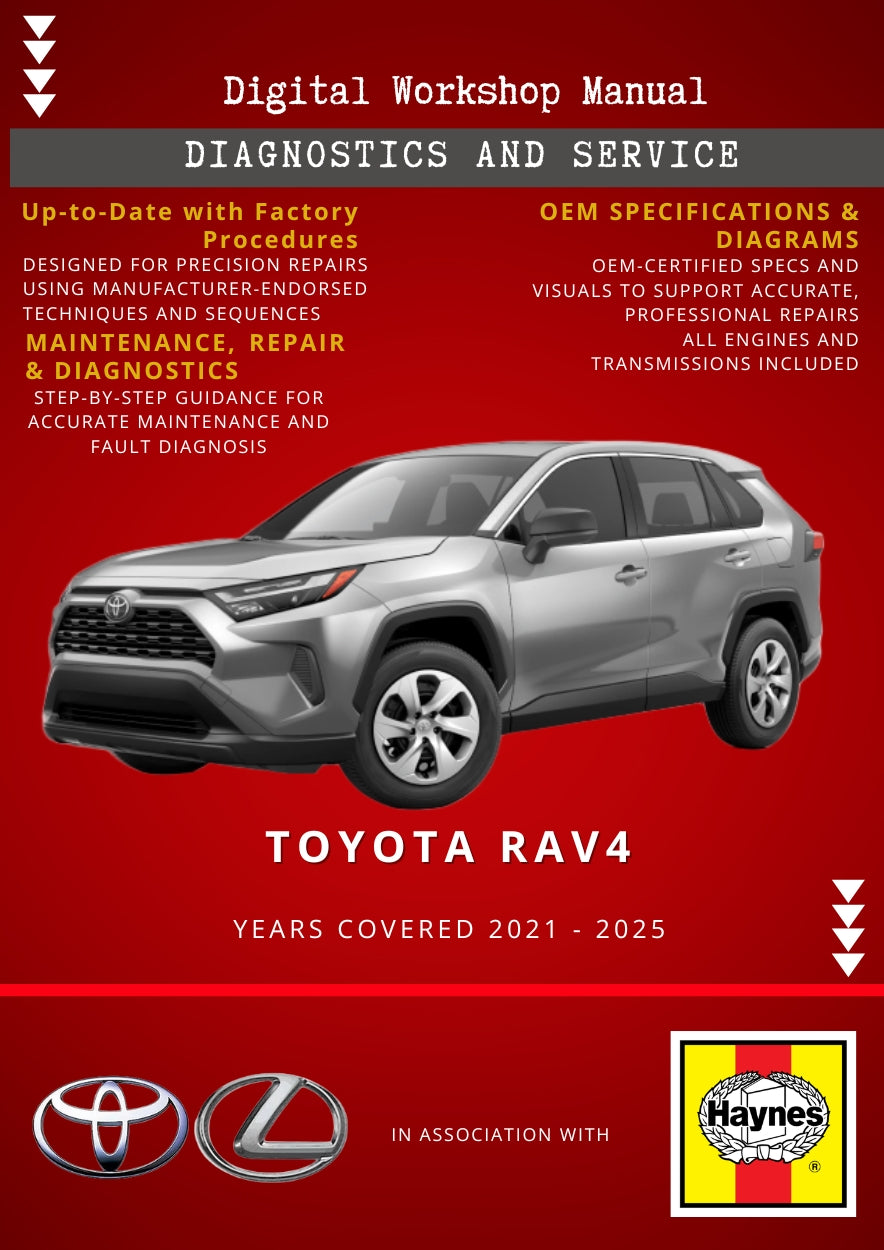 Toyota RAV4 2021 - 2025 Service and Repair Manual
