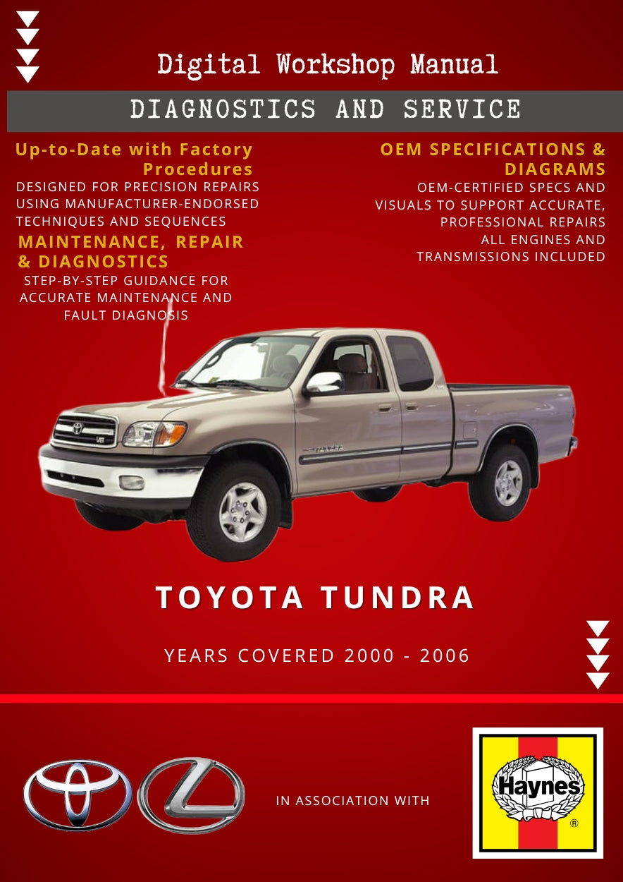 Toyota Tundra 2000 - 2006 Service and Repair Manual